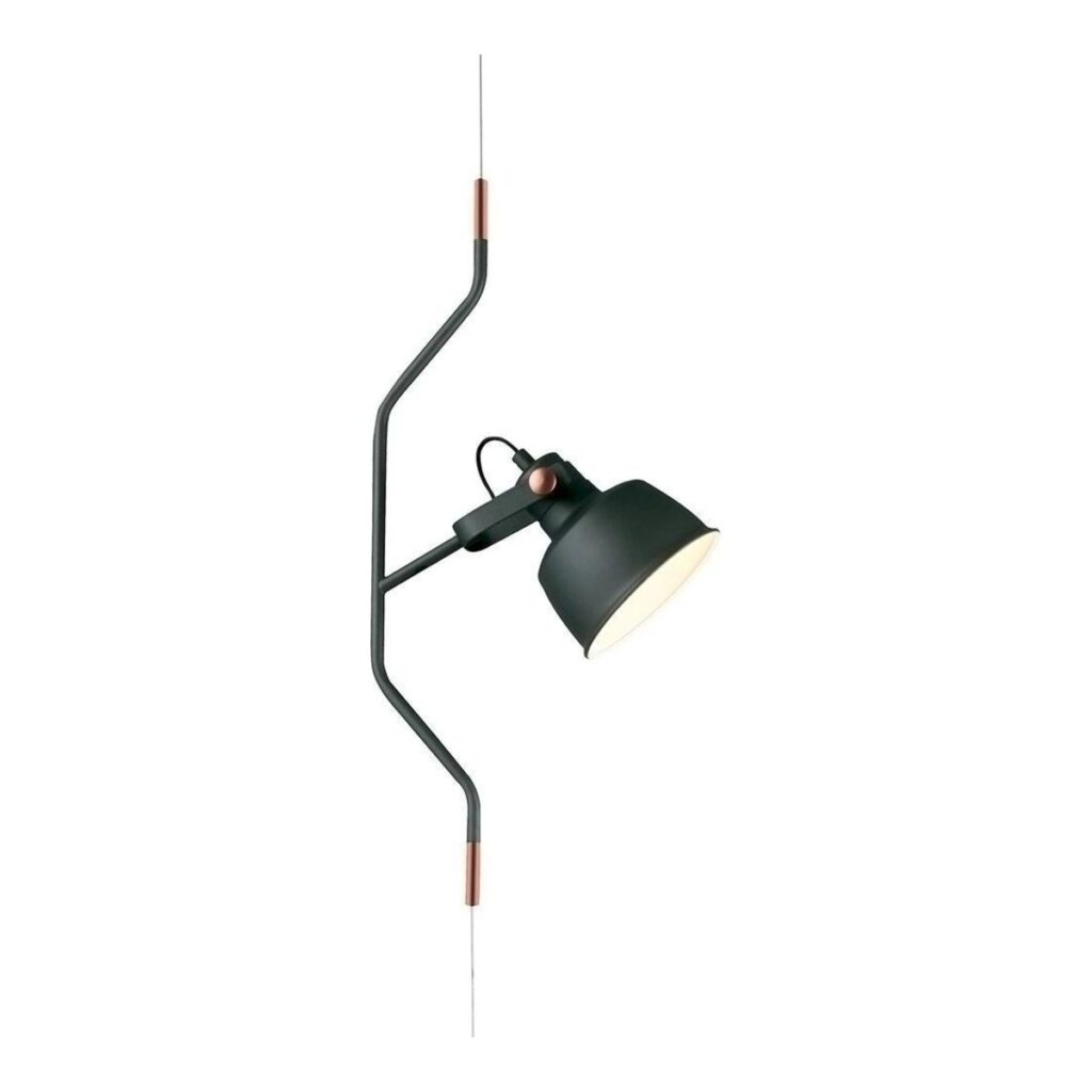 PENDENTE METAL/VIDRO CINZA 30x15x60cm PD1071-CZ NEWLINE