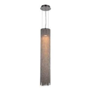 PENDENTE MOAI 1L GU10 DE CRISTAL NÍQUEL REDONDO CH2102-1 CHANDELIE