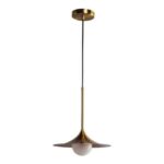PENDENTE SAX 26x13cm DOURADO E BRANCO EL003G BELLA - Miniatura