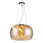 PENDENTE SIDNEY 6L G9 DE VIDRO METALIZADO ÂMBAR 500X230MM BLL03-A CHANDELIE - Miniatura