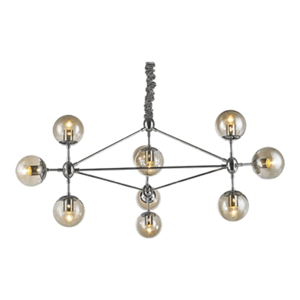 PENDENTE SPUTNIK CROMADO 10L E27 CH2750-1 CHANDELIE