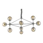 PENDENTE SPUTNIK CROMADO 10L E27 CH2750-1 CHANDELIE - Miniatura