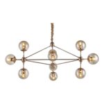 PENDENTE SPUTNIK ROSE 10L E27 CH2750-2 CHANDELIE - Miniatura