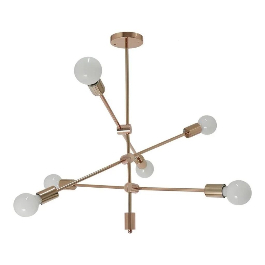 PENDENTE SPUTNIK ROSE SINGLE 6L E27 CH2753-1 CHANDELIE
