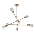 PENDENTE SPUTNIK ROSE SINGLE 6L E27 CH2753-1 CHANDELIE - Miniatura