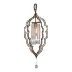 PENDENTE TAJ MAHAL 1L E14 METAL DOURADO CH2035-3 CHANDELIE - Miniatura