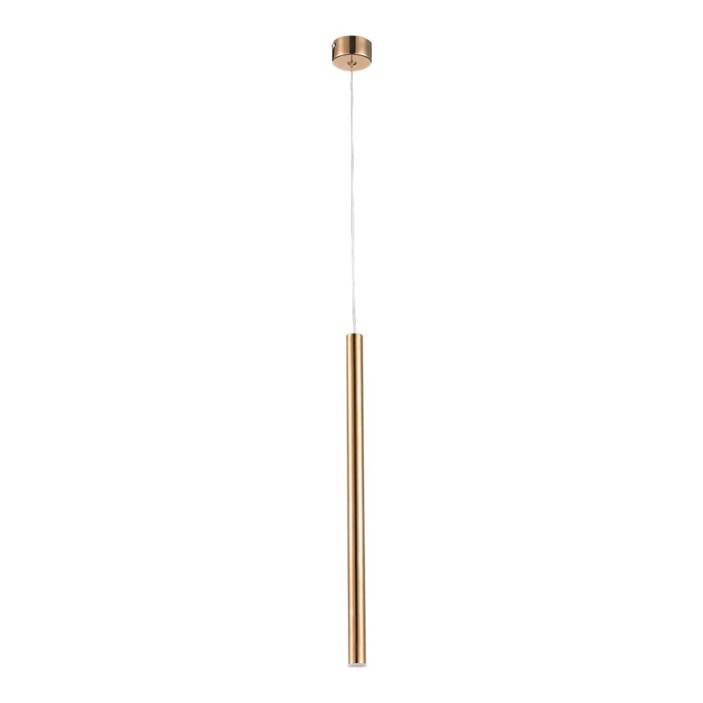 PENDENTE TUBE DE ALUMÍNIO LED 3W 3000K COBRE CH2088-3 CHANDELIE