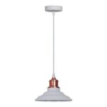 PENDENTE VEGA BRANCO METAL QPD1163BR NEWLINE - Miniatura
