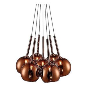 PENDENTE VIDRO COBRE 7L PD1221 NEWLINE