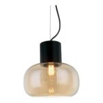 PENDENTE VIDRO E METAL CHAMPAGNE 35x150cm PD1246CH NEWLINE - Miniatura