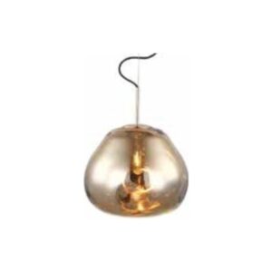 PENDENTE VIDRO/METAL 25x34cm DOURADO PD1170-DO NEWLINE