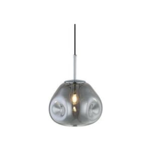 PENDENTE VIDRO/METAL 25x34cm FUME PD1170FM NEWLINE