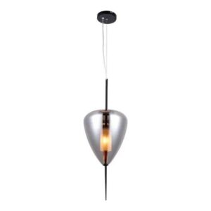PENDENTE VIDRO METAL CUPULA FUME 25x26,5cm PD1292-FM NEWLINE