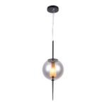 PENDENTE VIDRO METAL FUME 20x58CM PD1294FM NEWLINE - Miniatura