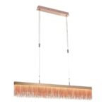 PENDENTE VOILE ROSÊ 120cm LED BB003 BELLA - Miniatura