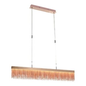 PENDENTE VOILE ROSÊ 120cm LED BB003 BELLA