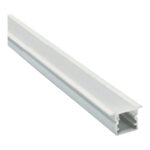 Perfil Baby 8 mm de Embutir para Fita LED Branco 1 m Gaya – Ref. 1264 - Miniatura