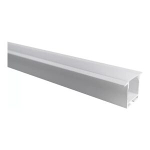 PERFIL LED EMBUTIR BRANCO 36MM 3M C/ MOLAS
