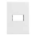 Placa 4×2 com 1 Posto Horizontal Tramontina Liz Branca – Ref. 57106004 - Miniatura