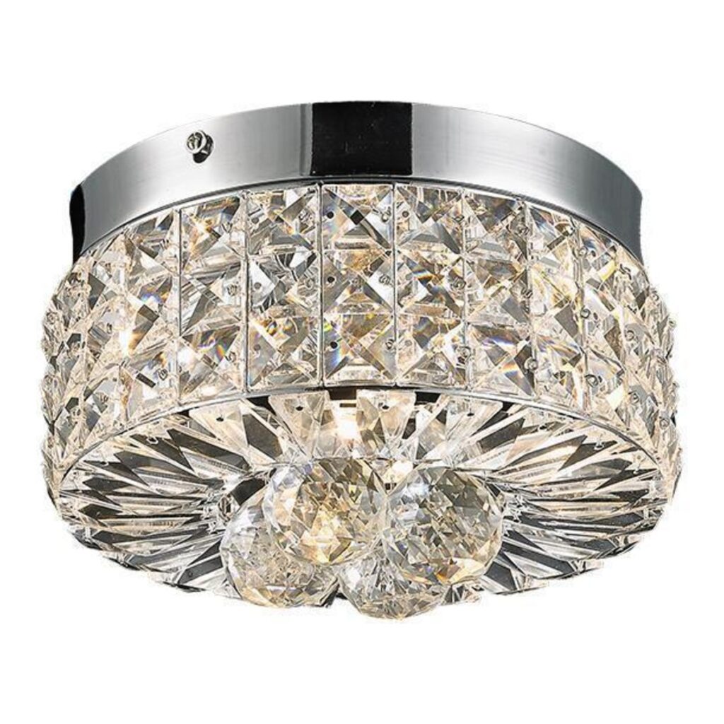 PLAFON CORALLO 3L G9 REDONDO DE CRISTAL K9 TRANSPARENTE CH3019-1T CHANDELIE