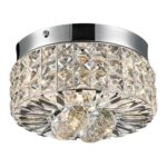 PLAFON CORALLO 3L G9 REDONDO DE CRISTAL K9 TRANSPARENTE CH3019-1T CHANDELIE - Miniatura