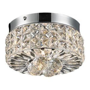 PLAFON CORALLO 3L G9 REDONDO DE CRISTAL K9 TRANSPARENTE CH3019-1T CHANDELIE