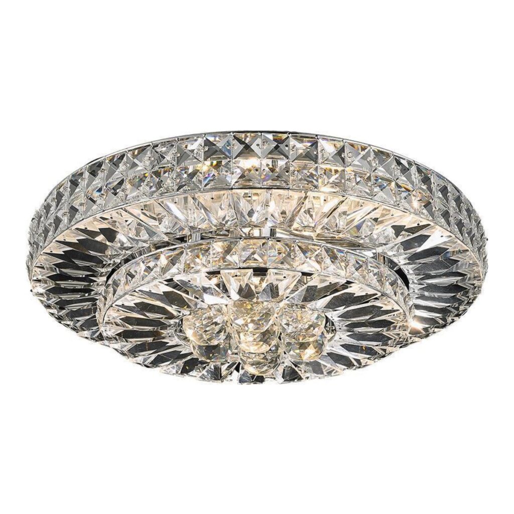 PLAFON CORALLO 5L G9 REDONDO DE CRISTAL K9 TRANSPARENTE CH3019-2T CHANDELIE