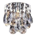 PLAFON EMBUTIDO ESTOCOLMO 1L G9 CRISTAL K9 TRANSPARENTE CH507-C CHANDELIE - Miniatura