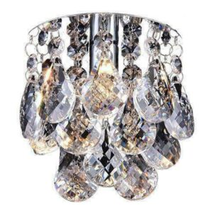 PLAFON EMBUTIDO ESTOCOLMO 1L G9 CRISTAL K9 TRANSPARENTE CH507-C CHANDELIE