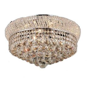 PLAFON MADRI 6L G9 DE CRISTAL K9 TRANSPARENTE 360X200MM CH005-1 CHANDELIE