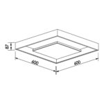 PLAFON NEW PICTURE LED 60×8,7cm 547LED3PT NEWLINE - Miniatura