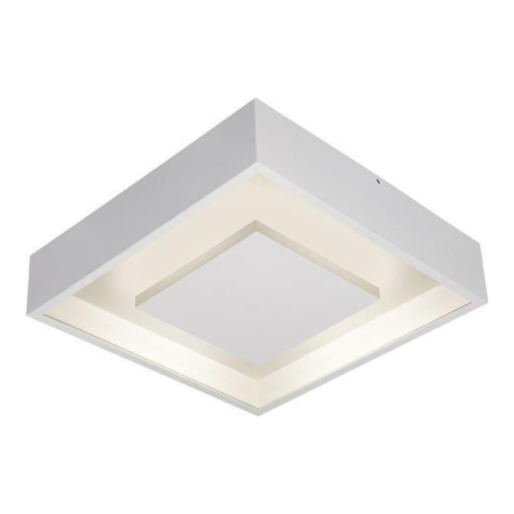 PLAFON SOBREPOR QUADRADO DOUX 18,5W 3000K BRANCA LUMICENTER