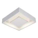 PLAFON SOBREPOR QUADRADO DOUX 18,5W 3000K BRANCA LUMICENTER - Miniatura