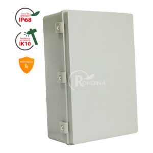 Quadro de Comando 450 x 300 x 150 mm IP68 Cinza Rohdina Rohdbox – Ref. 888263