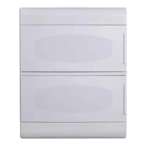 Quadro de Distribuição de Sobrepor 24 DIN Ouro Box Porta Opaca Branco Steck – Ref. SCV24PO