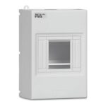 Quadro de Distribuição de Sobrepor 4 DIN Porta Opaca IP40 Branco Steck – Ref. SSCT4 - Miniatura