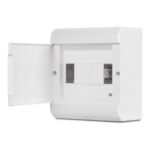Quadro PVC Sobrepor 8 DIN Branco CEMAR 134108 – STECK SCV8PO - Miniatura