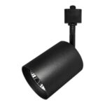 SPOT ALUMINI DICROICA REDONDO PRETO P/ TRILHO PIX 6527 - Miniatura