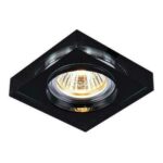 SPOT EMBUTIDO DE CRISTAL QUADRADO FUMÊ CH0140 CHANDELIE - Miniatura