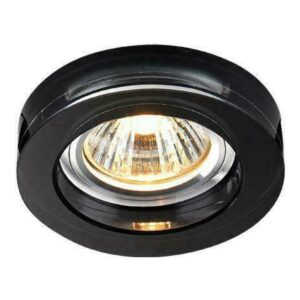 SPOT EMBUTIDO DE CRISTAL REDONDO FUMÊ CH0141 CHANDELIE