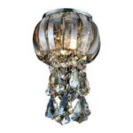 SPOT EMBUTIDO ESTOCOLMO 1L G9 CRISTAL K9 AMBAR CH508-A CHANDELIE - Miniatura