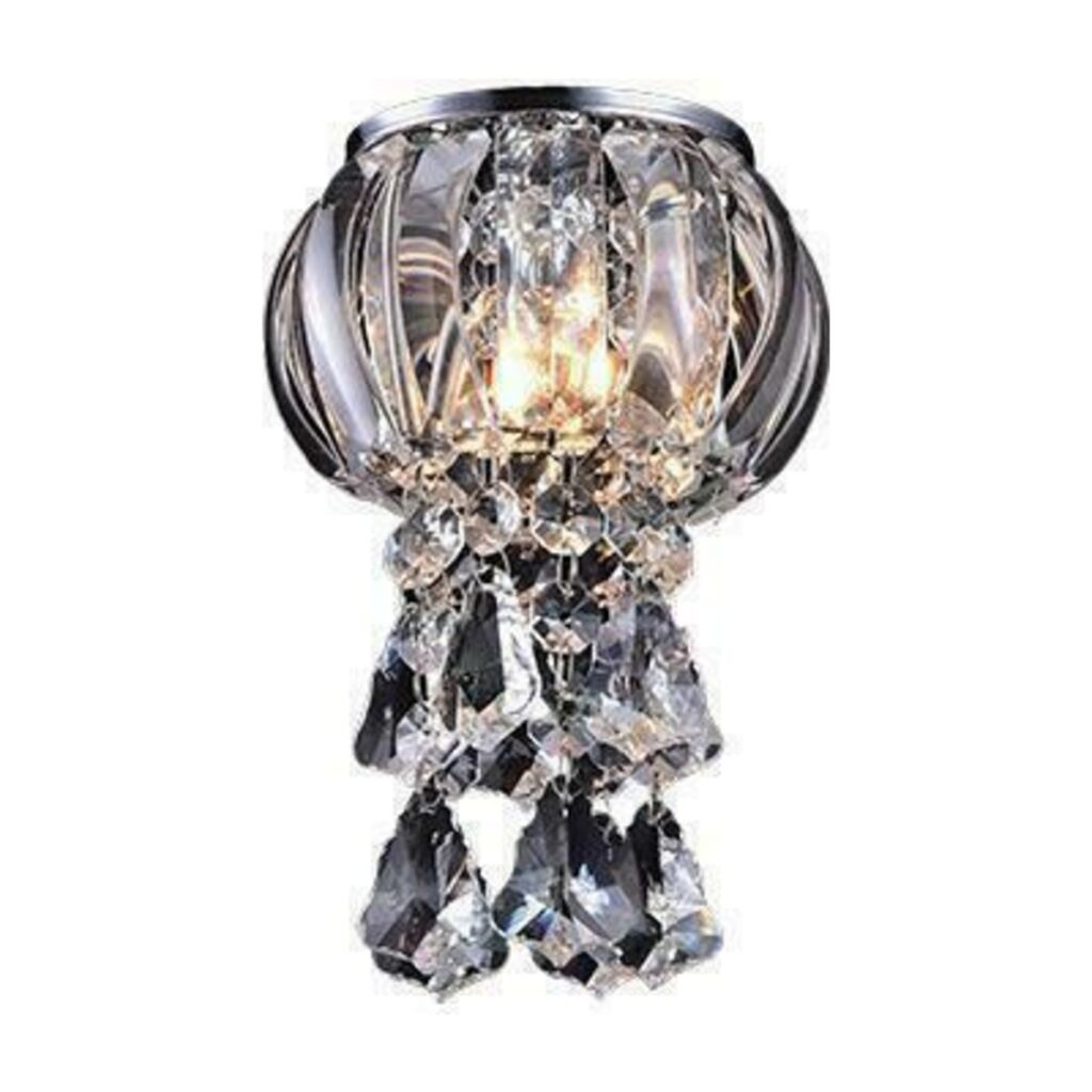 SPOT EMBUTIDO ESTOCOLMO 1L G9 CRISTAL K9 TRANSPARENTE CH508-C CHANDELIE