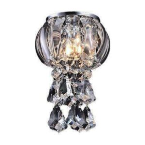SPOT EMBUTIDO ESTOCOLMO 1L G9 CRISTAL K9 TRANSPARENTE CH508-C CHANDELIE