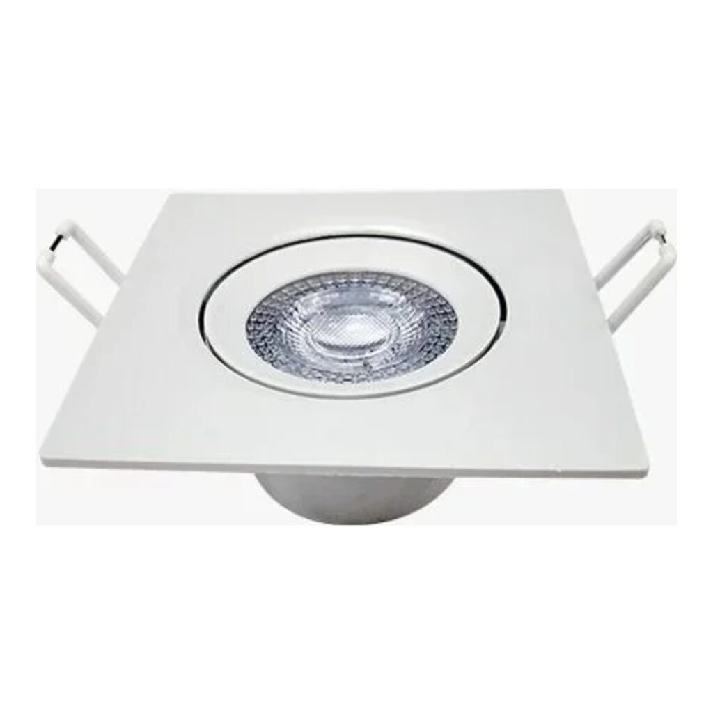 SPOT EMBUTIDO QUADRADO 4000K 5W MR16