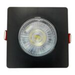 SPOT EMBUTIDO QUADRADO 5W 3000K MR16 PRETO - Miniatura