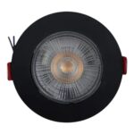 SPOT EMBUTIDO REDONDO 5W 3000K MR16 PRETO - Miniatura