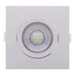 Spot Embutir LED Quadrado 6W MR16 3000K Bivolt Branco Empalux - Miniatura