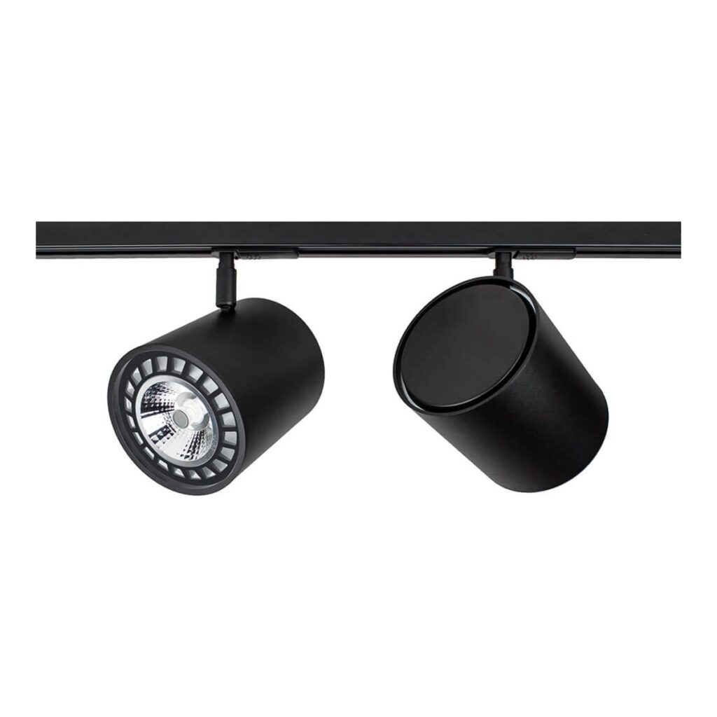 SPOT LISSE PRETO C/ ADAPTADOR AR111 117x135x151mm IN50955PT NEWLINE