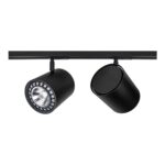 SPOT LISSE PRETO C/ ADAPTADOR AR111 117x135x151mm IN50955PT NEWLINE - Miniatura