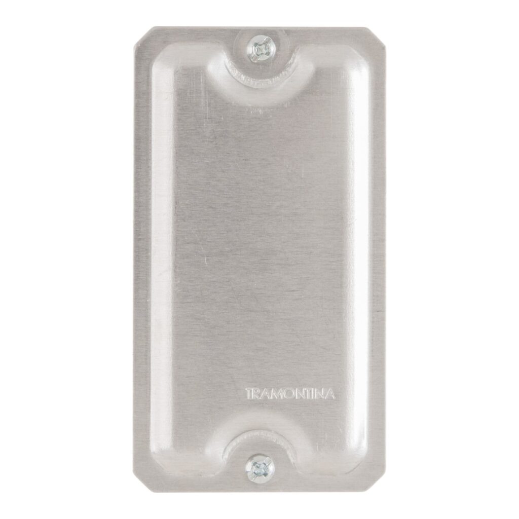Tampa Cega 1/2″ e 3/4″ para Condulete em Alumínio Estampado Tramontina – Ref. 56114006
